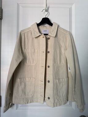Old Navy Beige Canvas Chore Jacket
